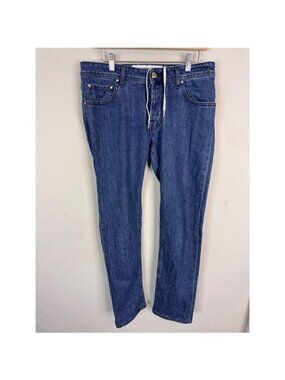Jacob Cohen Nick Slim Fit Jeans Blue Medium Wash Mens 32x30 Made in Italy Luxury